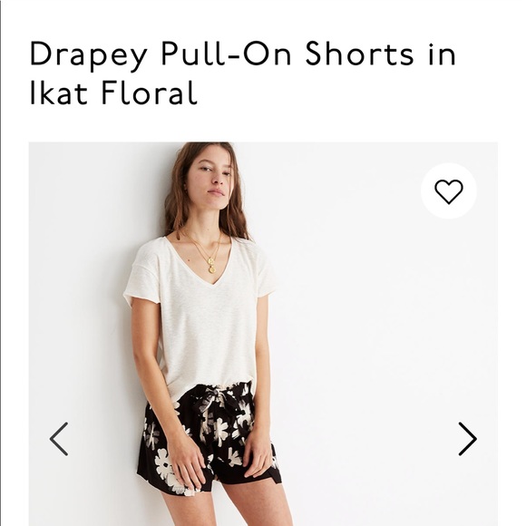 Madewell Pants - Madewell Drapey Pull-on Shorts in Ikat
